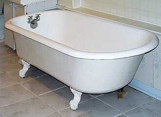 Fotografia di una vasca da bagno